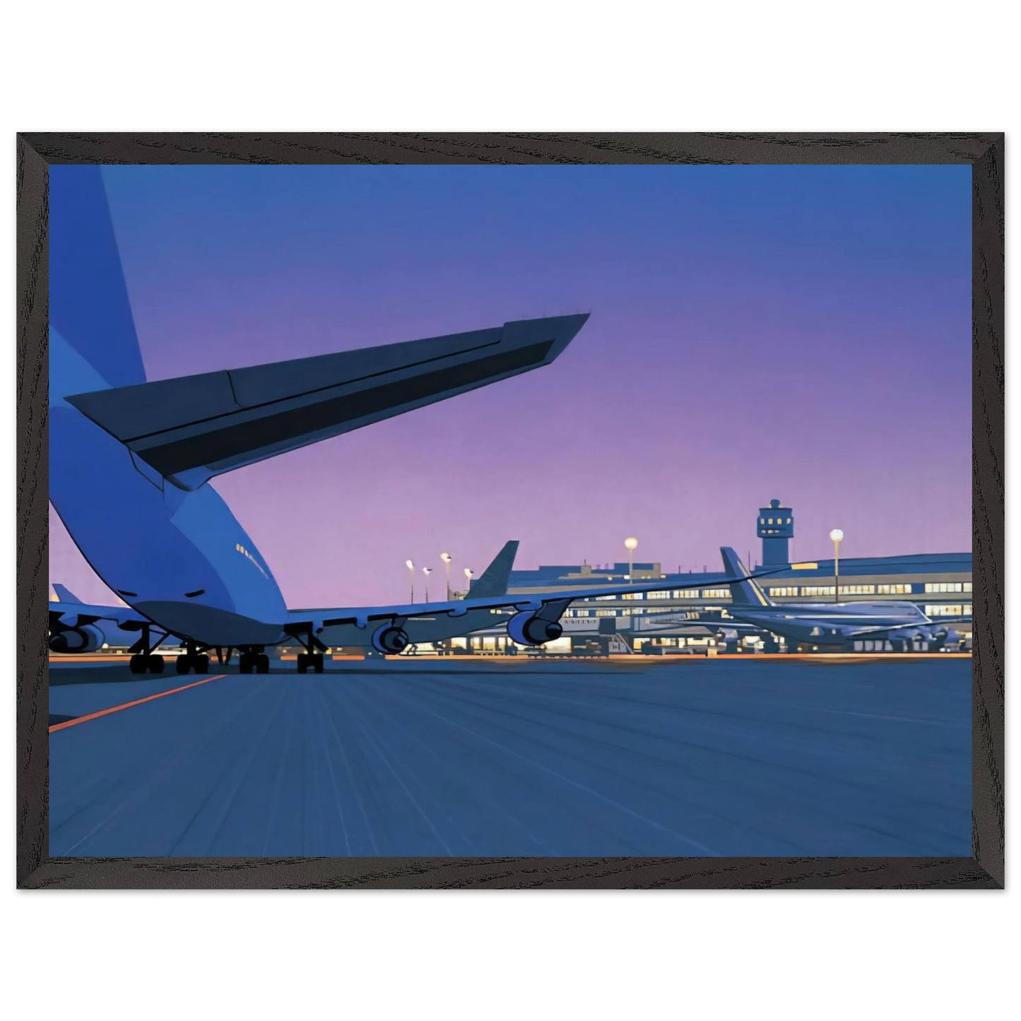 Hiroshi Nagai - Taxiway Wall Art - 60x80 cm / 24x32 inches - Fine Art Poster - -
