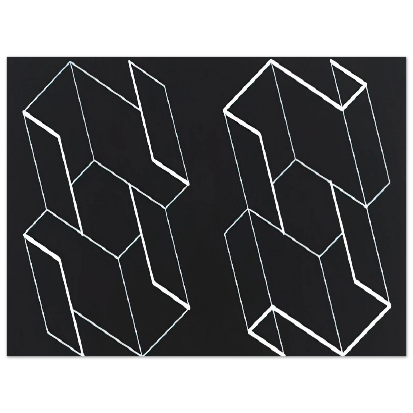 Josef Albers - DUO H 1966 Fine Art Poster - Default Title