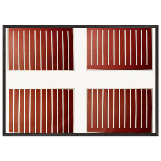 Untitled - 1992 N2 - Donald Judd 70x100 cm / 28x40 inches Framed Art Print – Black Wooden Frame