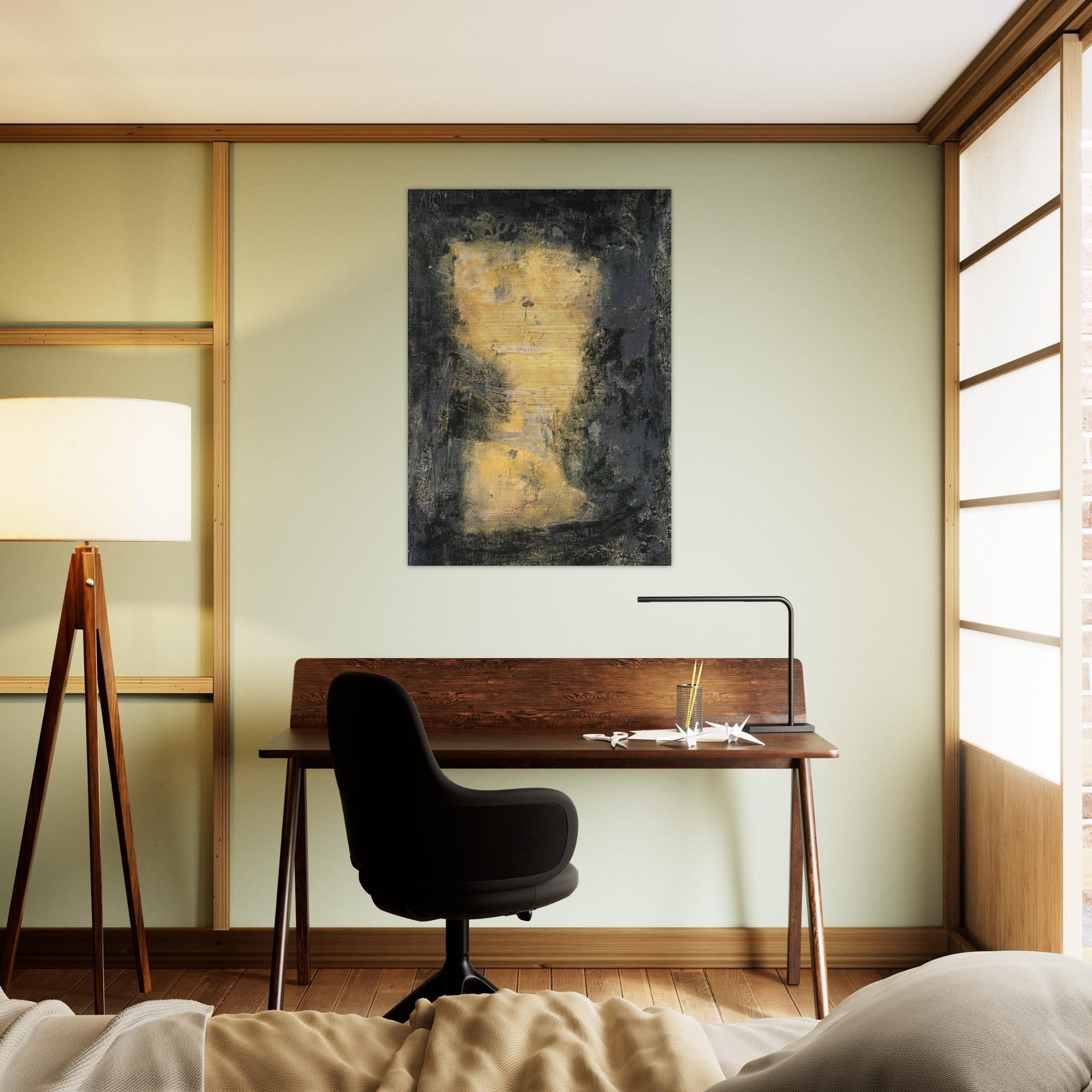 Bolo - Tachisme - Emil Schumacher Brushed Aluminum Print - 70x100 cm / 28x40 inches | Emil Schumacher Aluminum Print | Emil Schumacher Prints