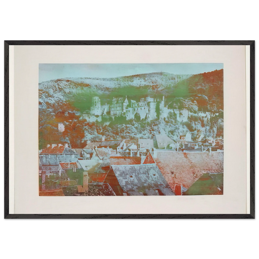 Heidelberg - 1970 - Dieter Roth 70x100 cm / 28x40 inches Framed Art Print – Black Wooden Frame