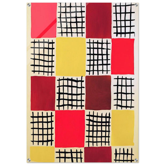 COMPOSITION 7 - Sonia Delaunay Acrylic Print - 70x100 cm / 28x40″ inches