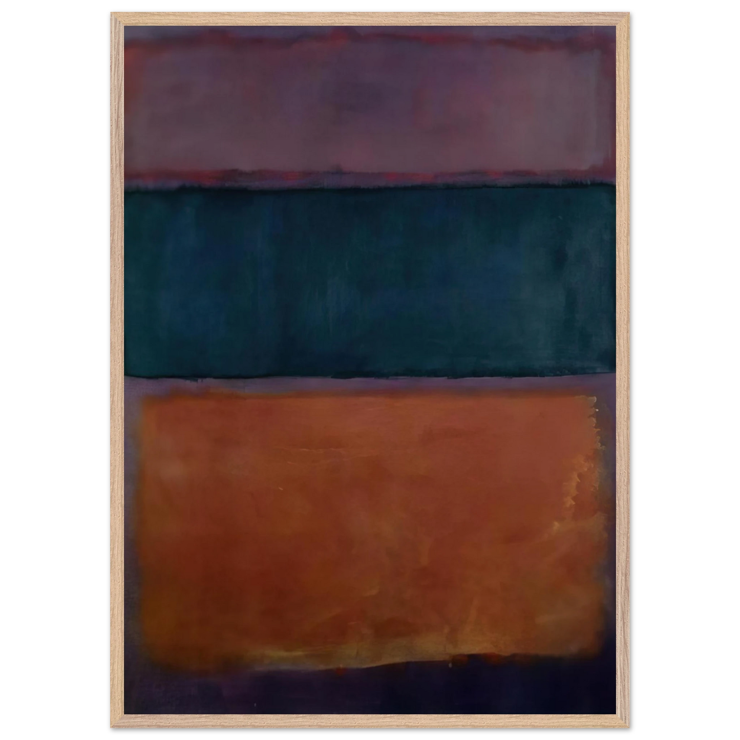 Helen Frankenthaler - Untitled - 1963 Wall art - A3 (29.7 x 42  cm) - Premium Wooden Framed Poster With Fine Art Paper - White frame