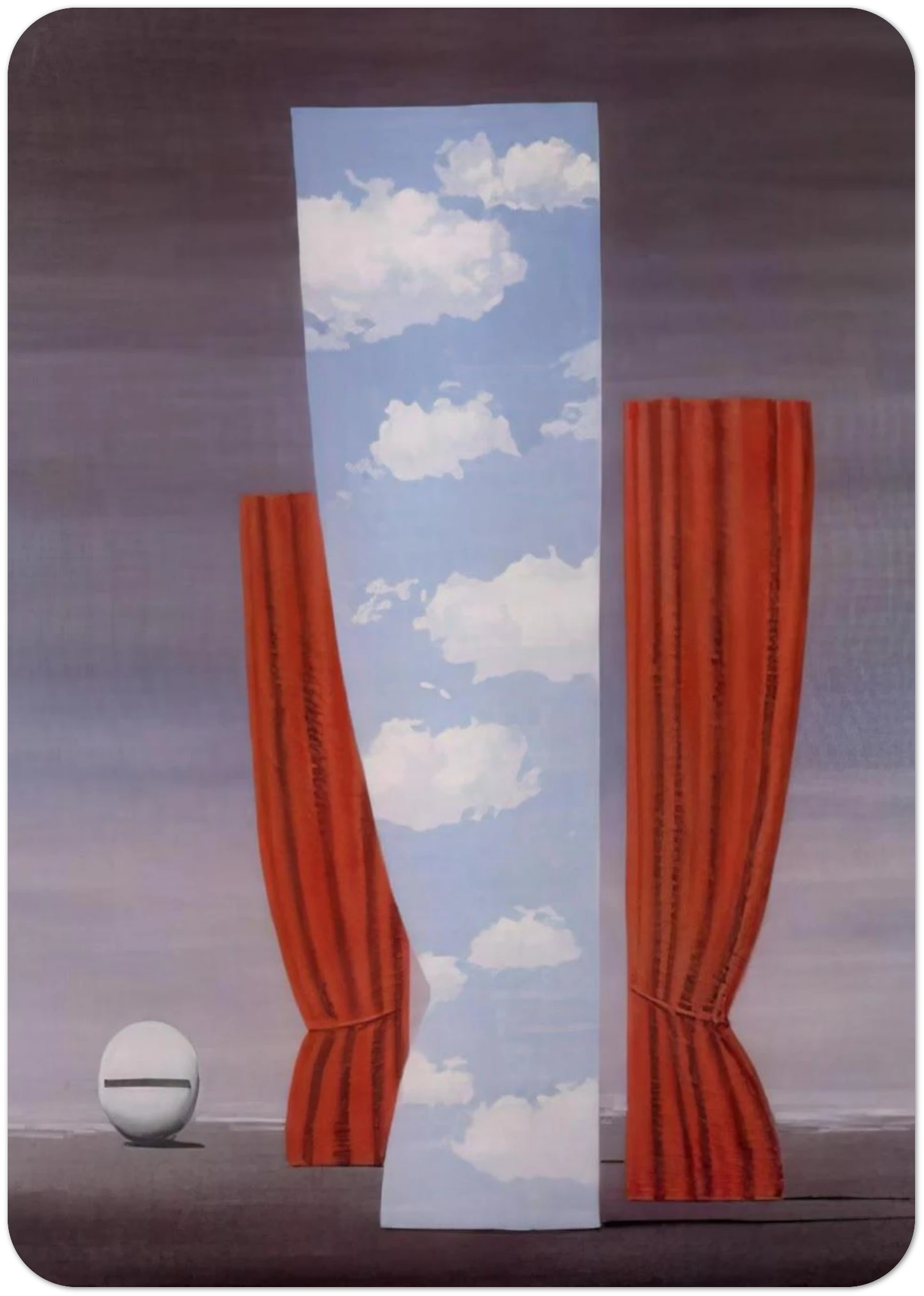 GIOCONDA 1964 By Rene Magritte Pack of 10 Post Cards | Rene Magritte Post Cards | A6 (10.5 x 14.8 cm) - 4.1 x 5.8 inches