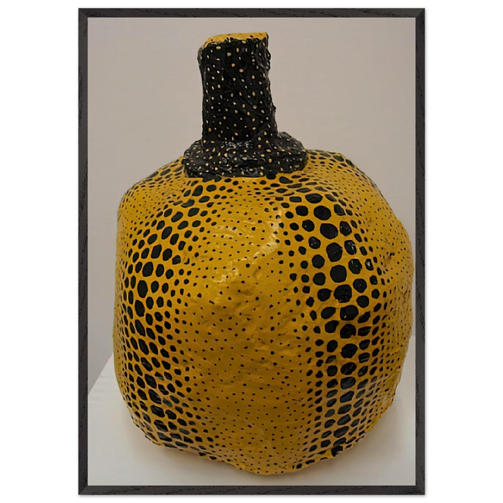 PUMPKIN 1983 - Yayoi Kusama 70x100 cm / 28x40 inches Framed Art Print – Black Wooden Frame