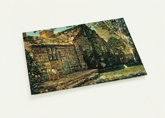 Little Old Cottage, Egypt Lane, East Hampton By Childe Hassam Pack of 10 Post Cards | Childe Hassam Post Cards | A6 (10.5 x 14.8 cm) - 4.1 x 5.8 inches