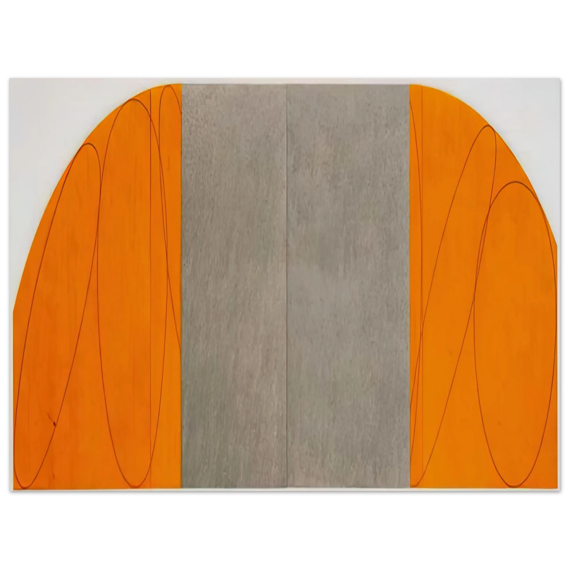 Robert Mangold - CURVED PLANE FIGURE VIII 1995 Fine Art Poster - Default Title