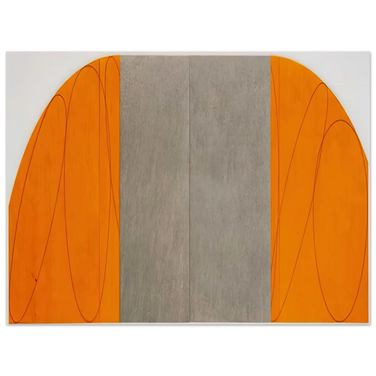Robert Mangold - CURVED PLANE FIGURE VIII 1995 Fine Art Poster - Default Title