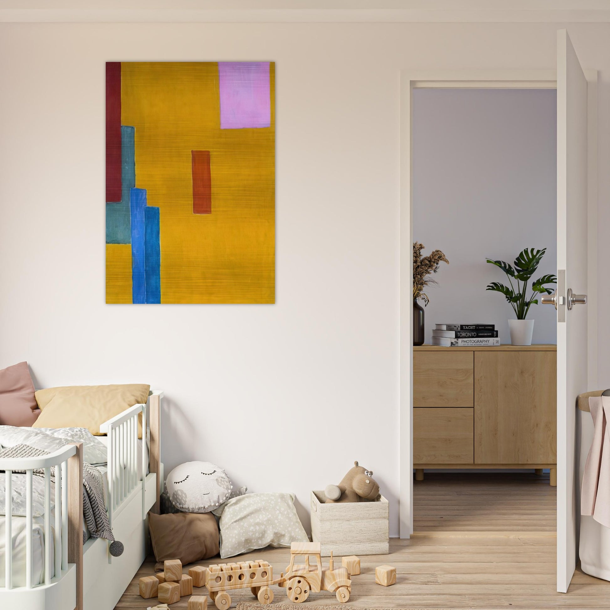 ABSTRACT PAINTING 1914 - Vanessa Bell Brushed Aluminum Print - 70x100 cm / 28x40 inches | Vanessa Bell Aluminum Print | Vanessa Bell Prints