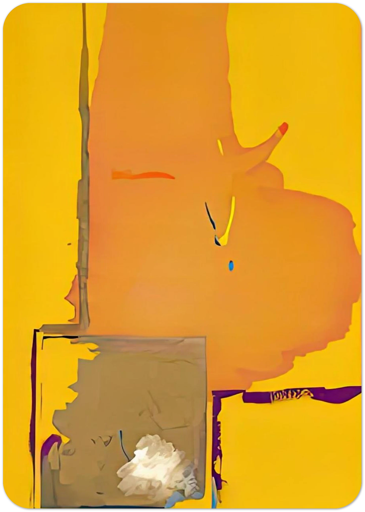 Mardi Gras, 1987- By Helen Frankenthaler Pack of 10 Post Cards | Helen Frankenthaler Post Cards | A6 (10.5 x 14.8 cm) - 4.1 x 5.8 inches