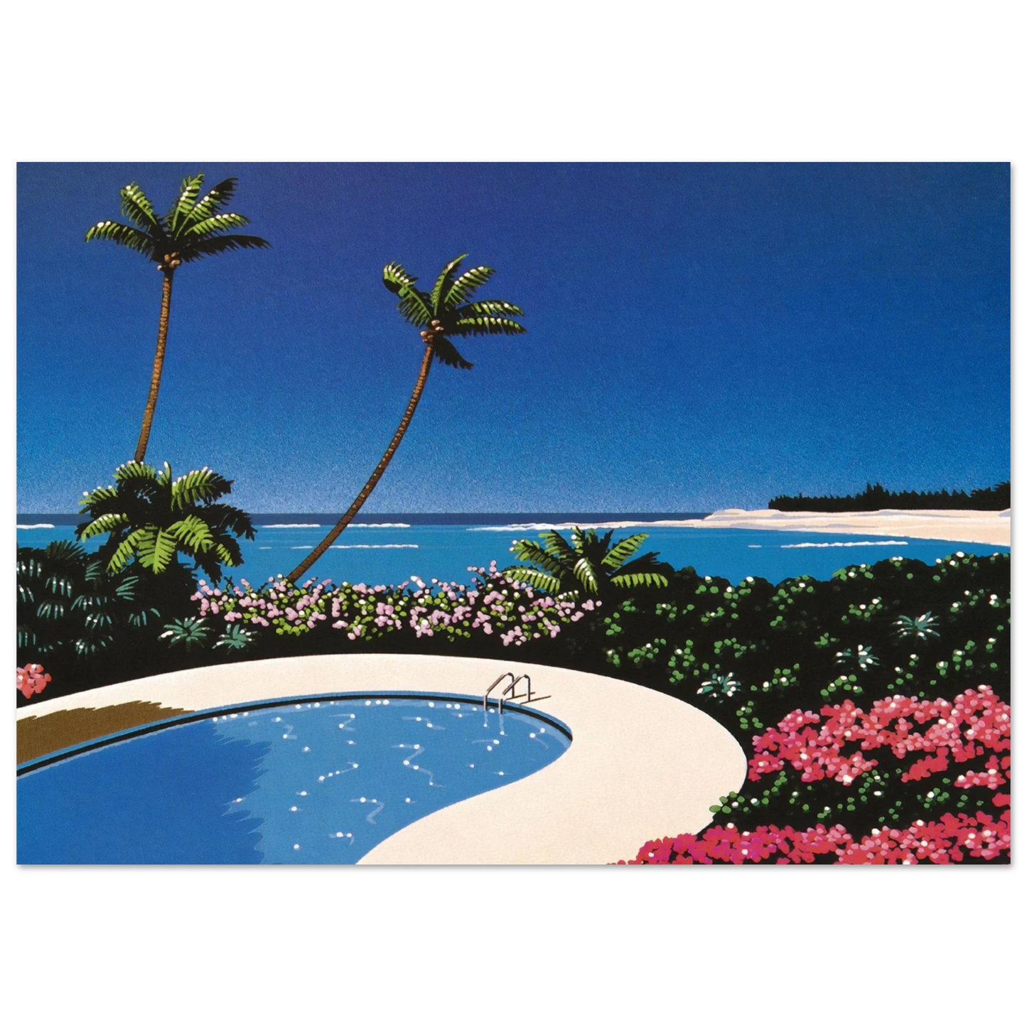 Hiroshi Nagai - Fall of Sound Wall Art - 30x40 cm / 12x16 inches - Fine Art Poster - -