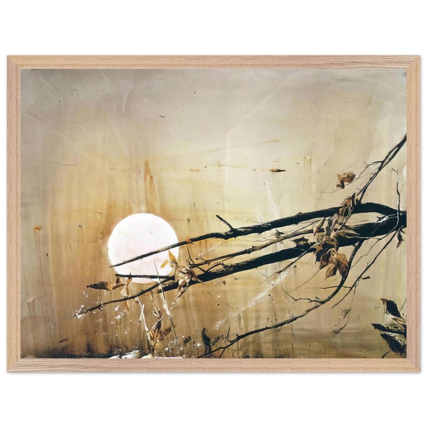 Andrew Wyeth - FULL MOON 1980 Wall Art - 60x80 cm / 24x32 inches - Fine Art Poster - -