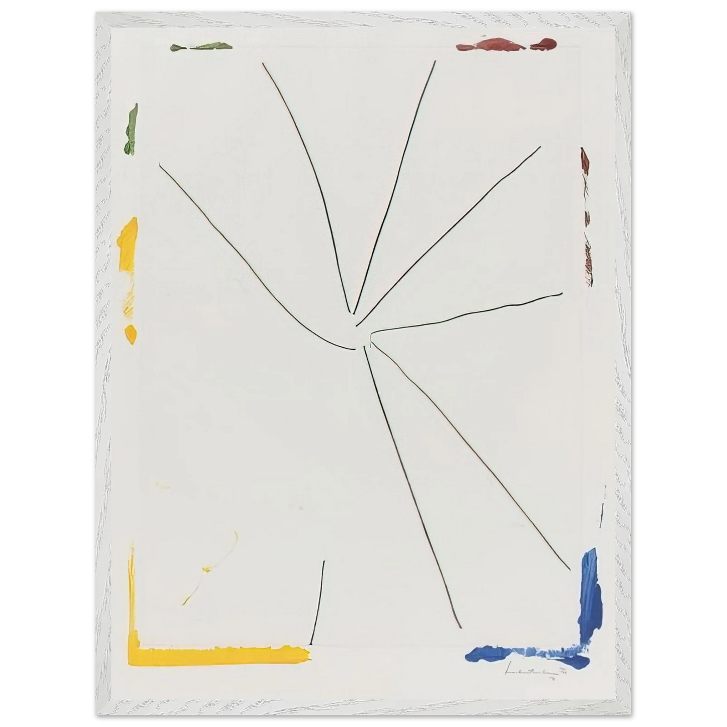 Helen Frankenthaler - Free Wheeling - 1971 Wall art - A2 (42 x 59.4  cm) - Premium Wooden Framed Poster With Fine Art Paper - Wood frame