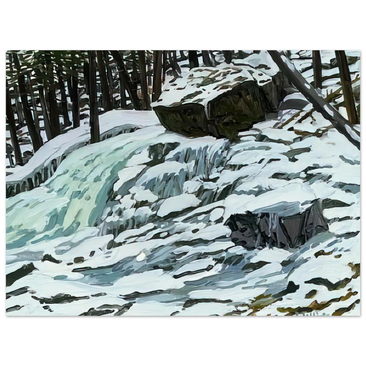 Neil Welliver - Study for Aqua Spring - 1997  75x100 cm / 30x40inches Fine Art Poster