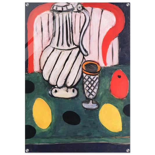 TIN PITCHER LEMON AND ARMCHAIR 1939 - Henri Matisse Acrylic Print - 70x100 cm / 28x40″ inches