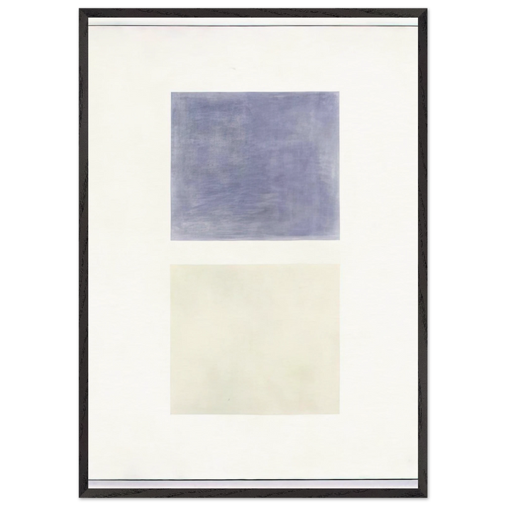This Rain - Agnes Martin 70x100 cm / 28x40 inches Framed Art Print – Black Wooden Frame