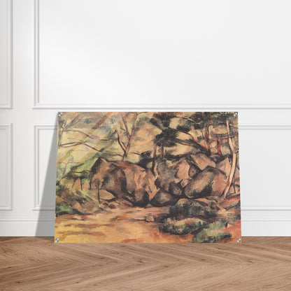 Woodland with Boulders - Paul Cézanne Acrylic Print - 70x100 cm / 28x40″ inches