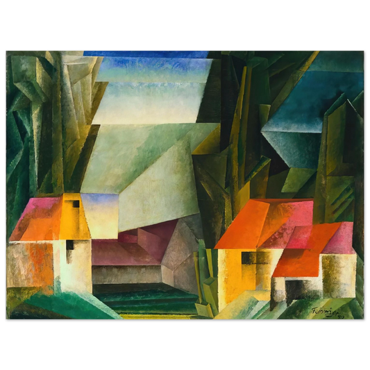 Lyonel Feininger - HOPFGARTEN 1920 Fine Art Poster - Default Title