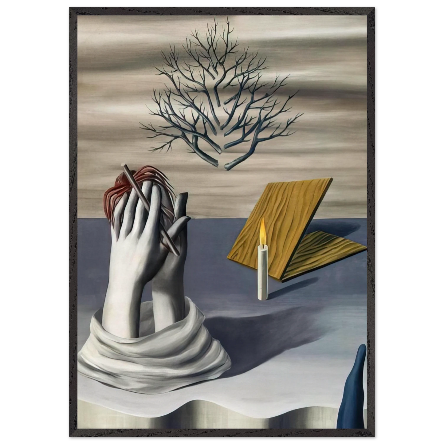 THE DAWN OF CAYENNE 1926 - Rene Magritte Framed Art Print – Black Wooden Frame - Default Title - -Framed Art Print