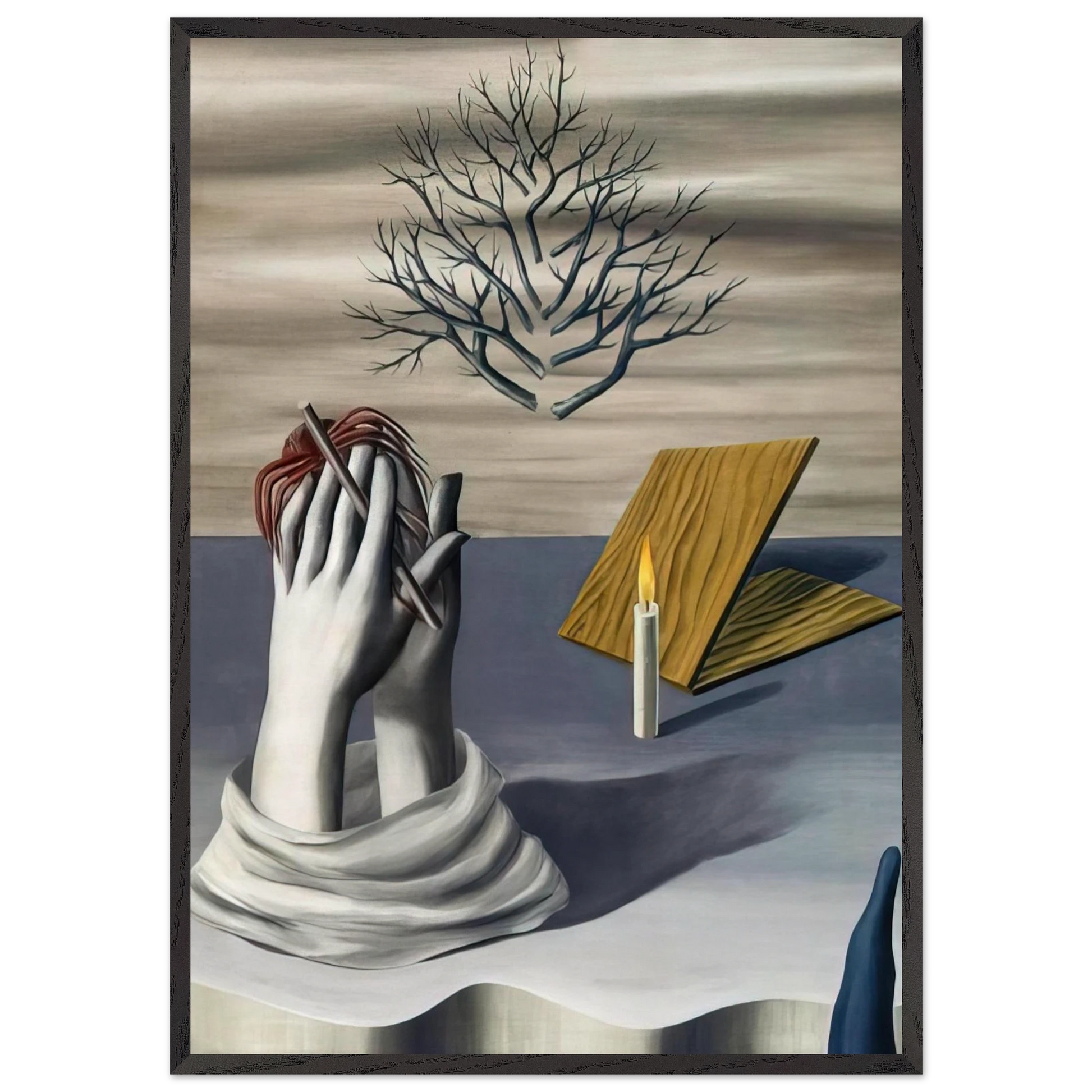 THE DAWN OF CAYENNE 1926 - Rene Magritte Framed Art Print – Black Wooden Frame - Default Title - -Framed Art Print