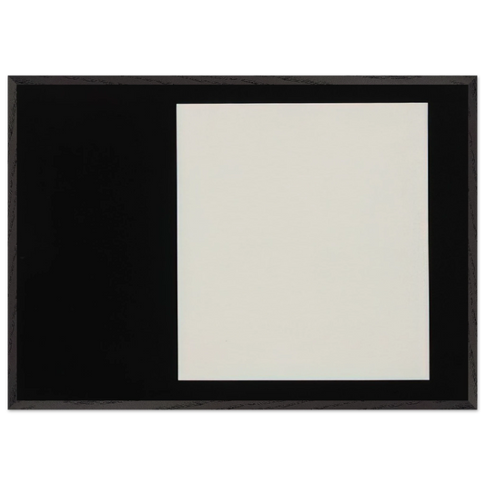 Rectangle from the series Line Form Color - Ellsworth Kelly Framed Art Print – Black Wooden Frame - Default Title - -Framed Art Print