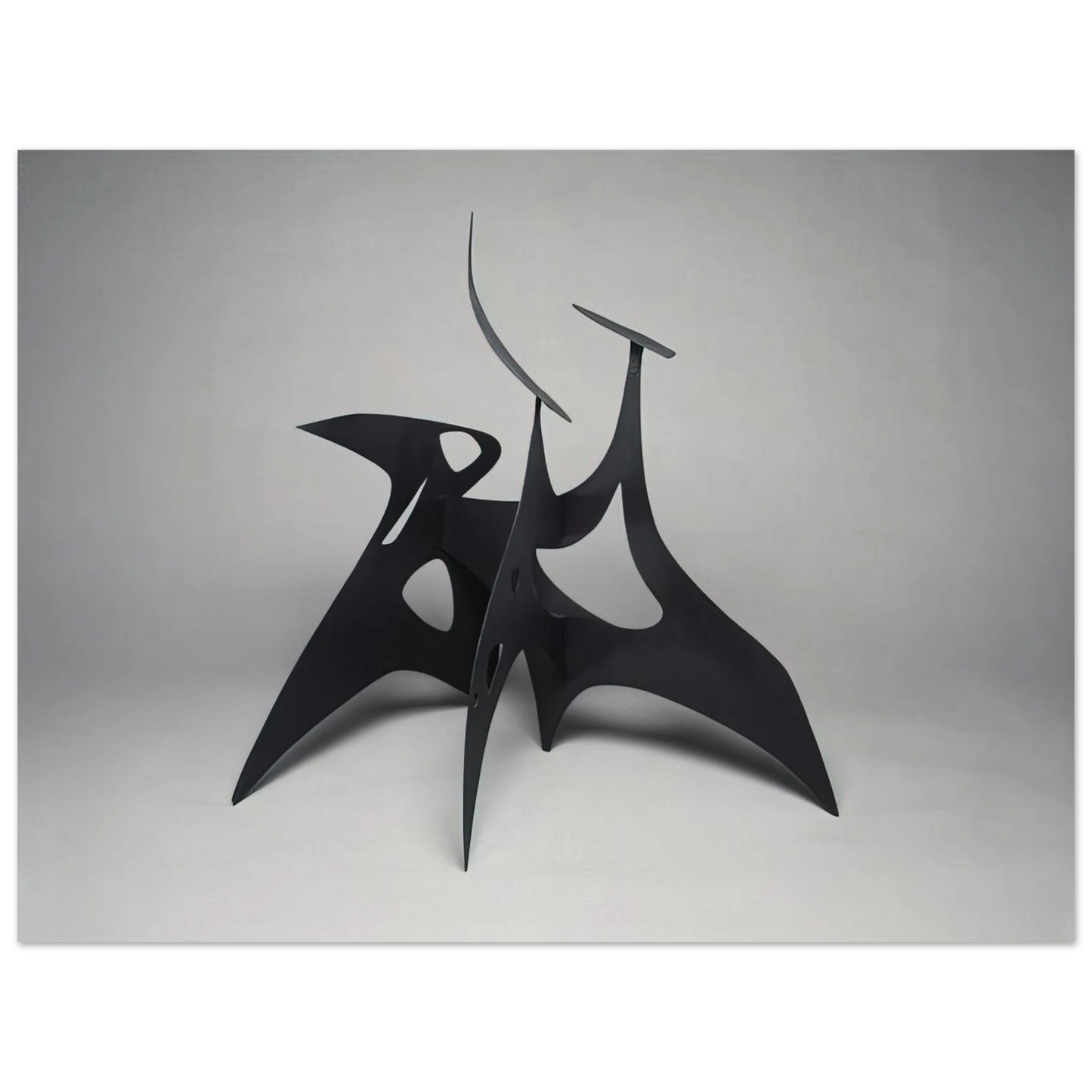 Alexander Calder - MUCH PIERCED 1947 Fine Art Poster - 13x18 cm / 5x7 inches