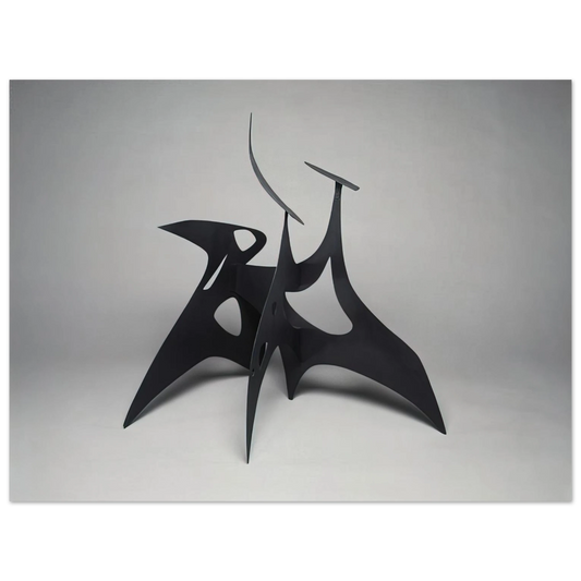 Alexander Calder - MUCH PIERCED 1947 Fine Art Poster - 13x18 cm / 5x7 inches