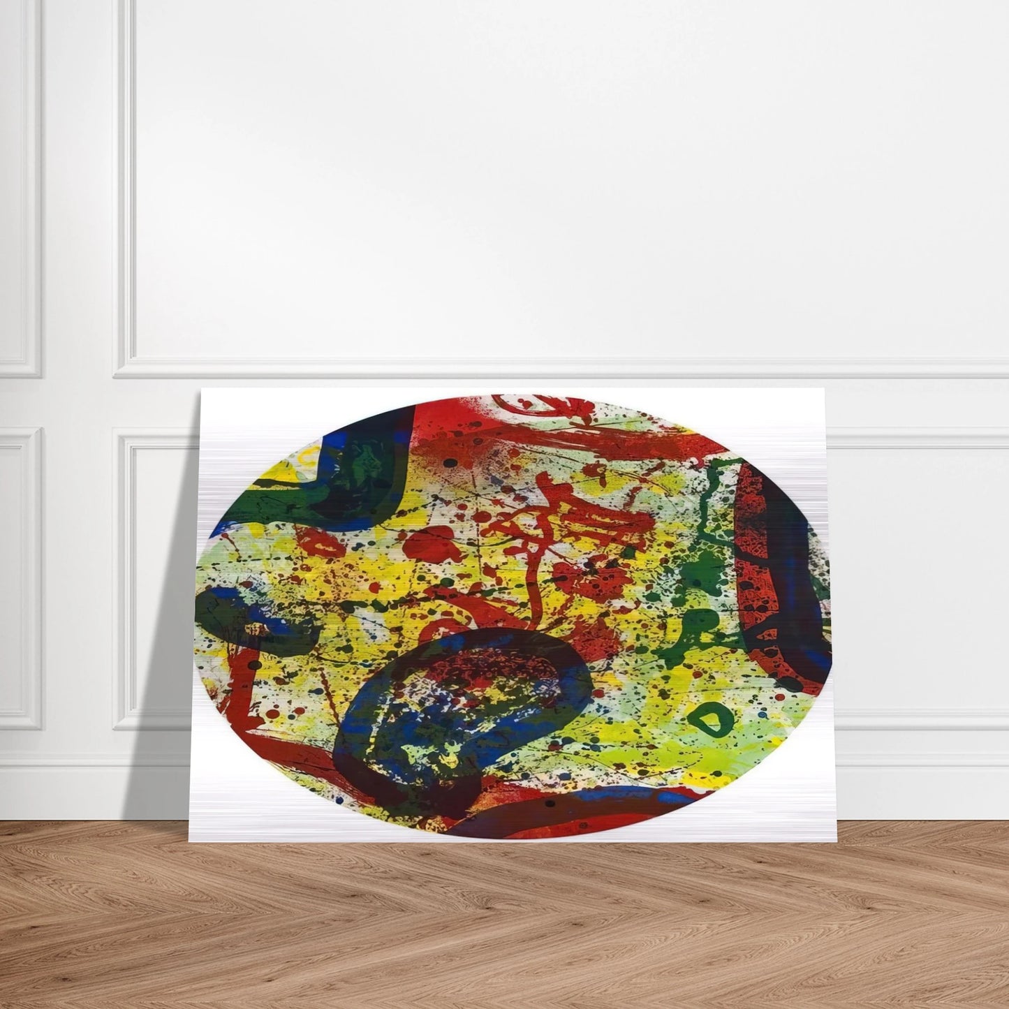 untitled  sfe363  - Sam Francis Brushed Aluminum Print - 70x100 cm / 28x40 inches | Sam Francis Aluminum Print | Sam Francis Prints
