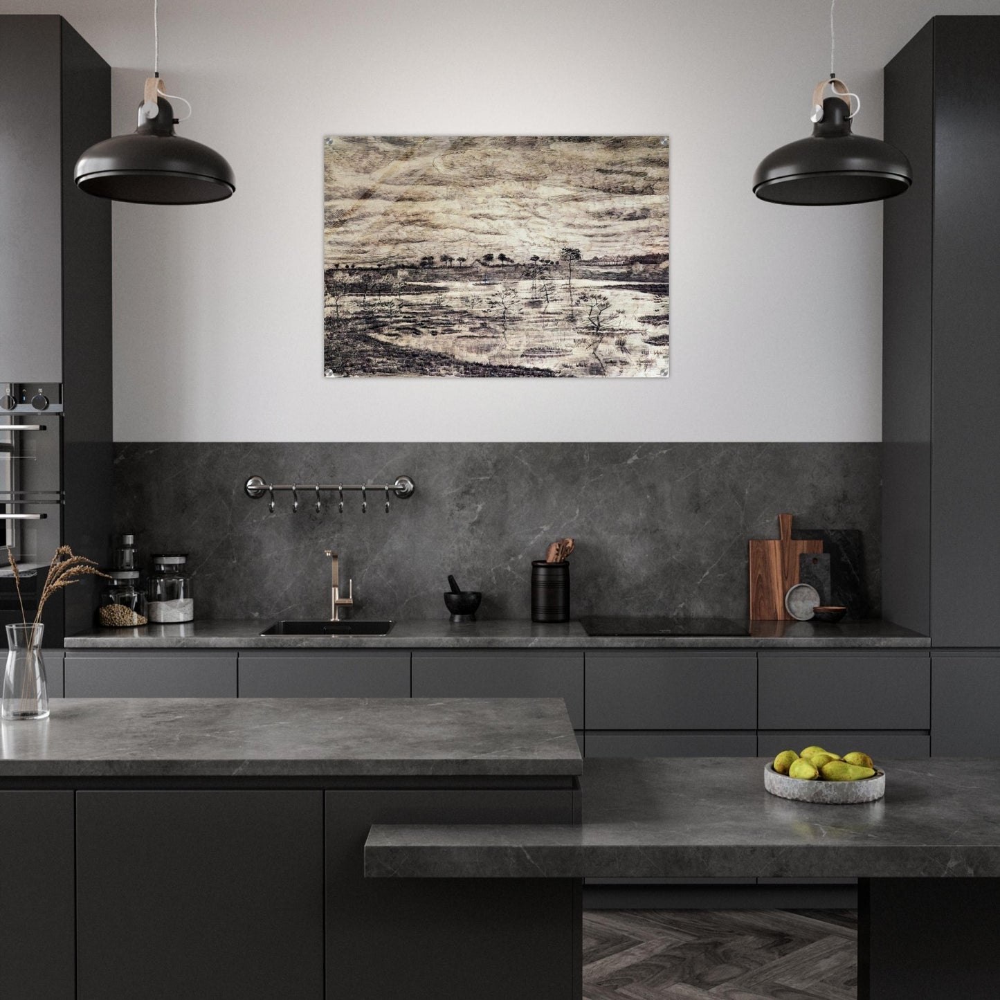 A Marsh - Vincent van Gogh Acrylic Print - 70x100 cm / 28x40″ inches