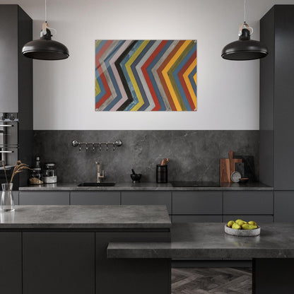 Irregular Bands with Colors Superimposed - Sol LeWitt Acrylic Print - 70x100 cm / 28x40″ inches | Sol LeWitt Wall Art | Sol LeWitt Prints