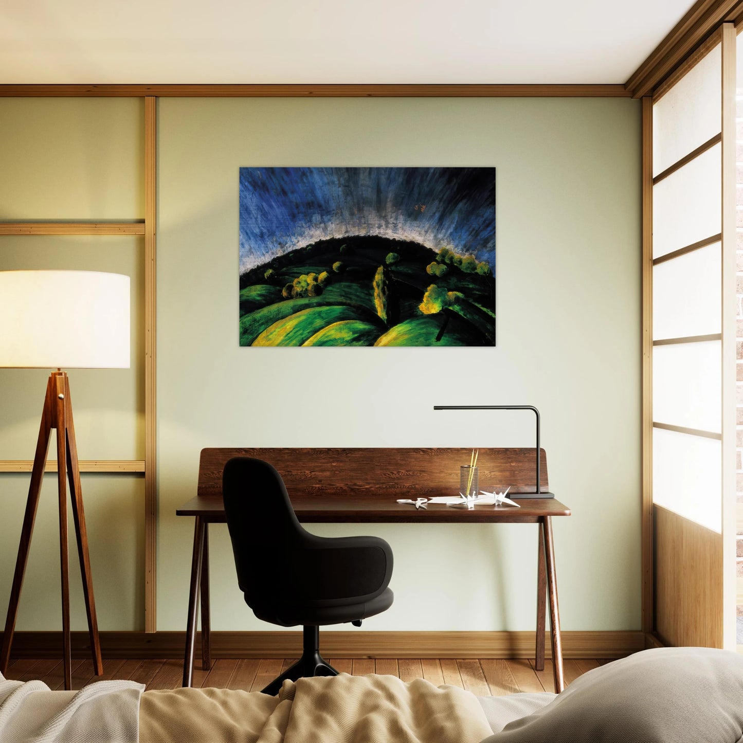 Mountains of Buda - Laszlo Moholy-Nagy Brushed Aluminum Print - 70x100 cm / 28x40 inches | Laszlo Moholy-Nagy Aluminum Print | Laszlo Moholy-Nagy Prints