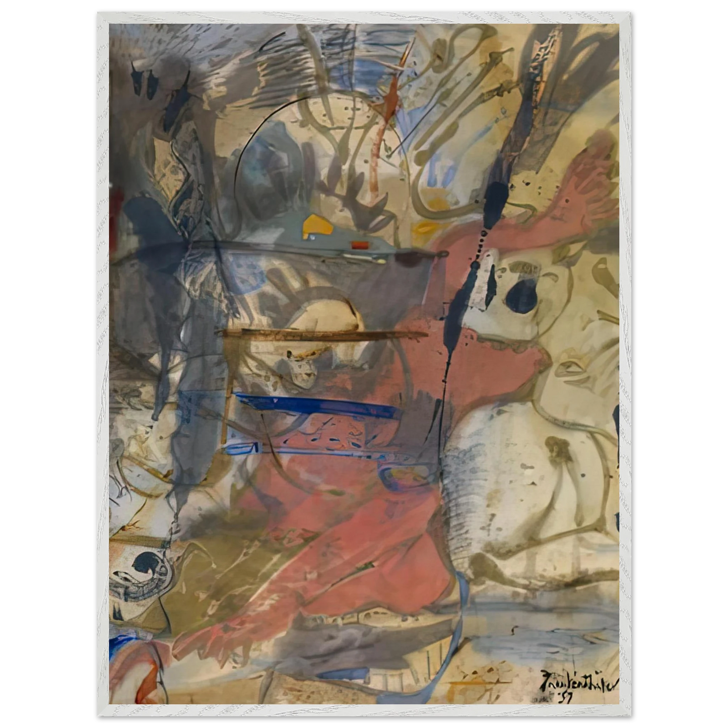 Helen Frankenthaler - Europa, 1957- Wall Art - 30x40 cm / 12x16 inches - Fine Art Poster - -