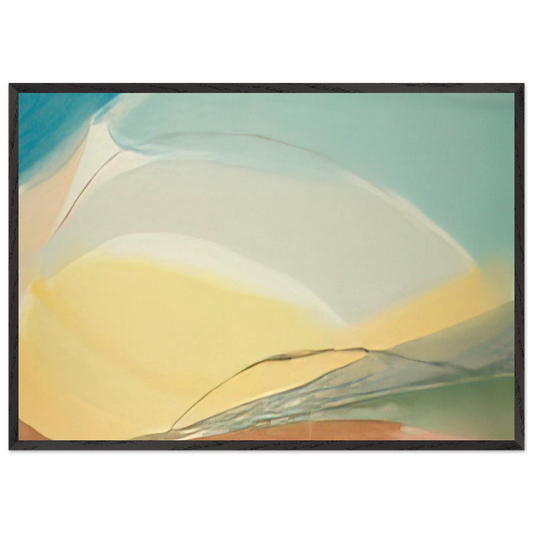 Untitled - 1976 N7 - Larry Zox Framed Art Print – Black Wooden Frame - Default Title - -Framed Art Print