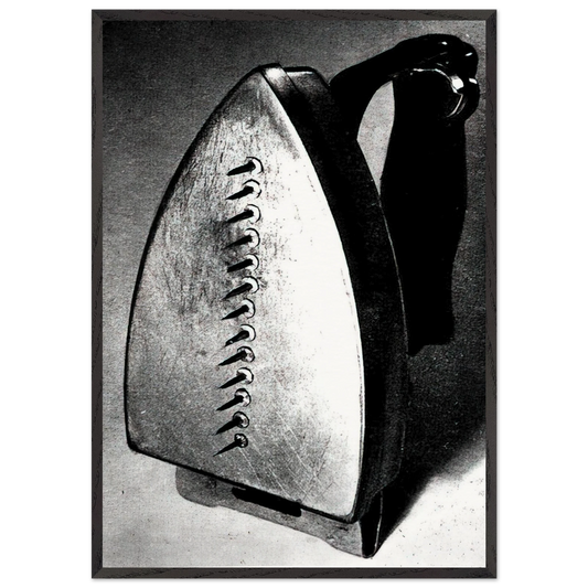 THE GIFT 1921 - Man Ray Framed Art Print – Black Wooden Frame - Default Title - -Framed Art Print