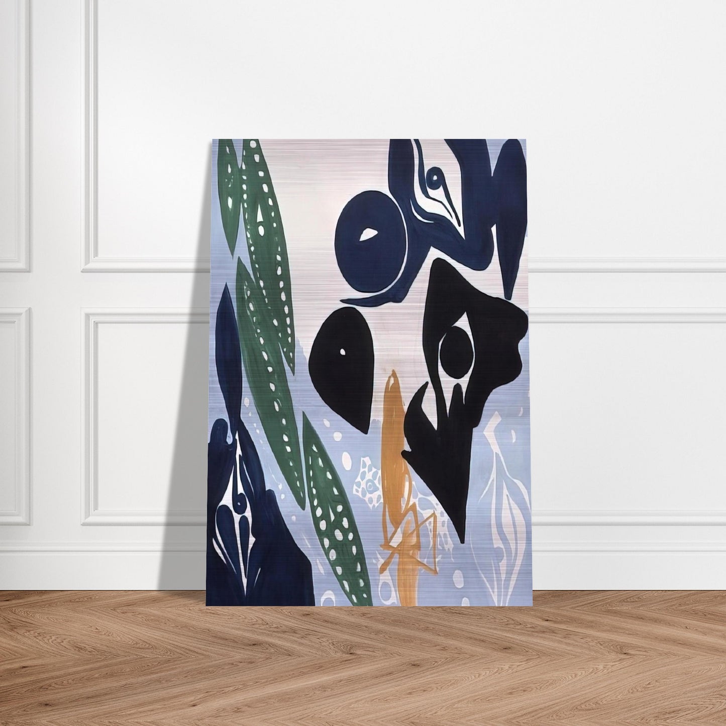 Hellblau im Licht - 1965 - Ernst Wilhelm Nay Brushed Aluminum Print - 70x100 cm / 28x40 inches | Ernst Wilhelm Nay Aluminum Print | Ernst Wilhelm Nay Prints