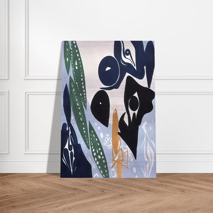 Hellblau im Licht - 1965 - Ernst Wilhelm Nay Brushed Aluminum Print - 70x100 cm / 28x40 inches | Ernst Wilhelm Nay Aluminum Print | Ernst Wilhelm Nay Prints