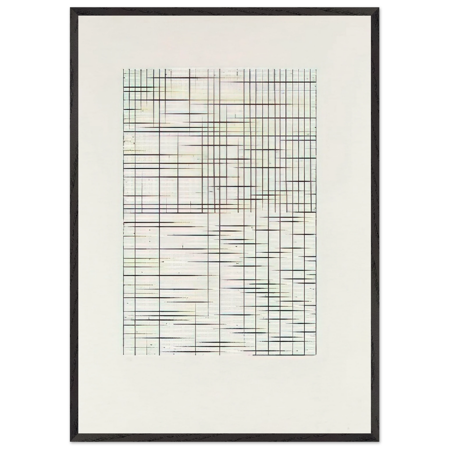Untitled from Adriatics - Minimalism - Brice Marden Framed Art Print – Black Wooden Frame - Default Title - -Framed Art Print
