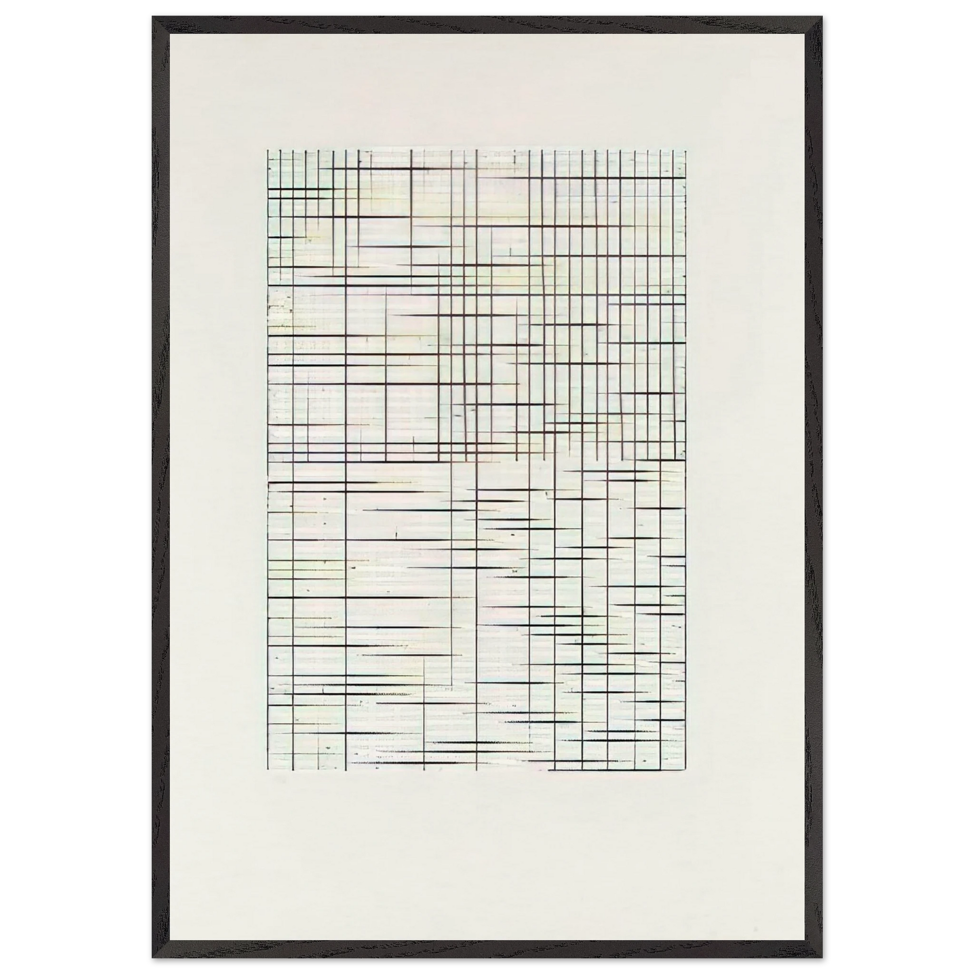 Untitled from Adriatics - Minimalism - Brice Marden Framed Art Print – Black Wooden Frame - Default Title - -Framed Art Print