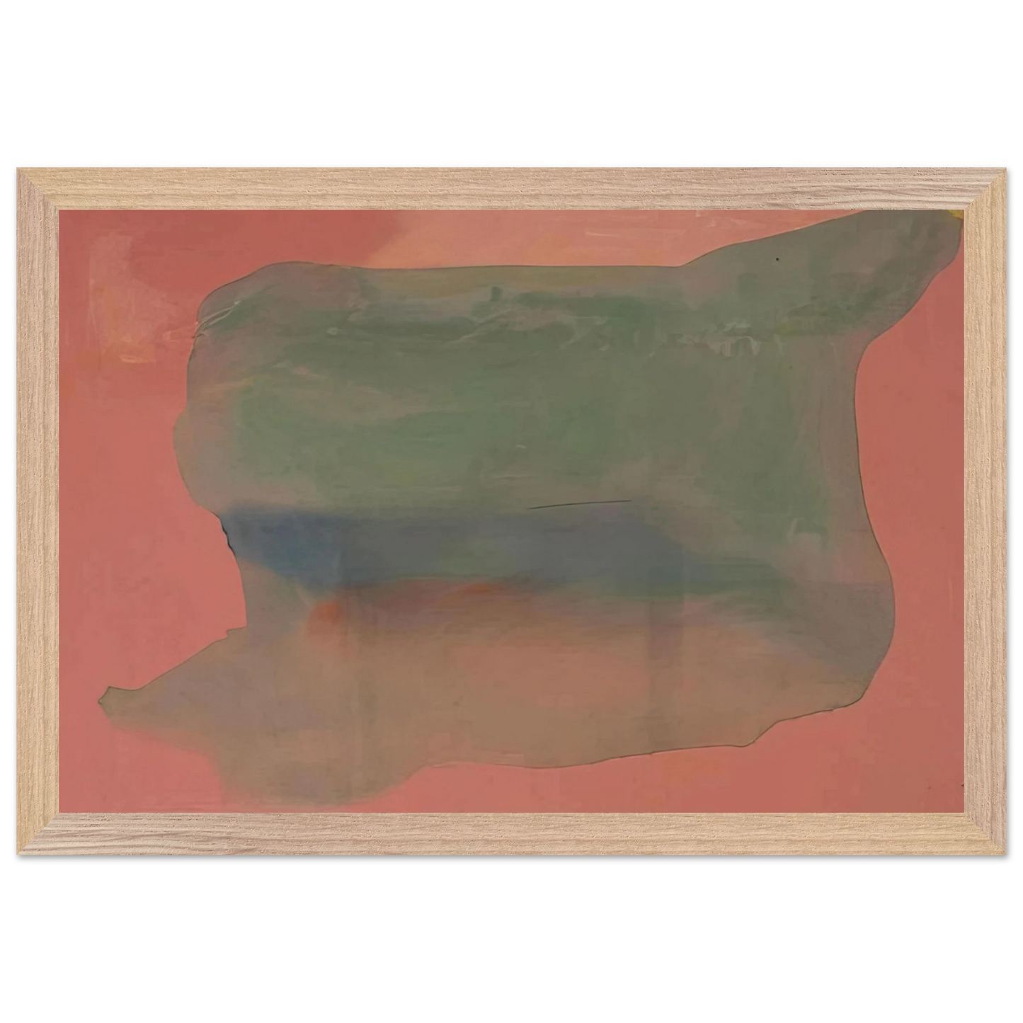 Helen Frankenthaler - Yearning - 1973 Wall art - 50x70 cm / 20x28 inches - Premium Wooden Framed Poster With Fine Art Paper - Black frame