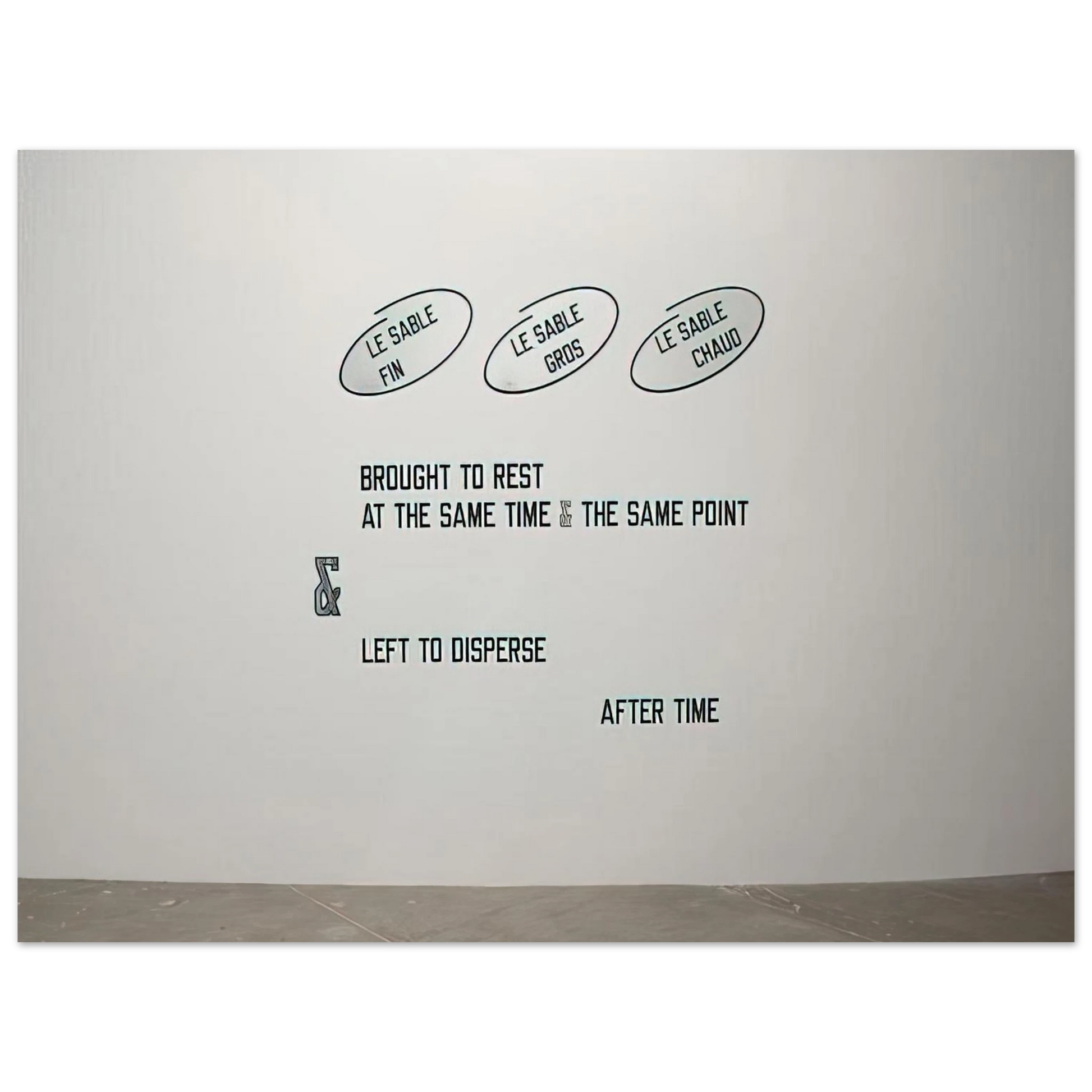 Lawrence Weiner - Le sable fin... - 2008 Fine Art Poster - Default Title