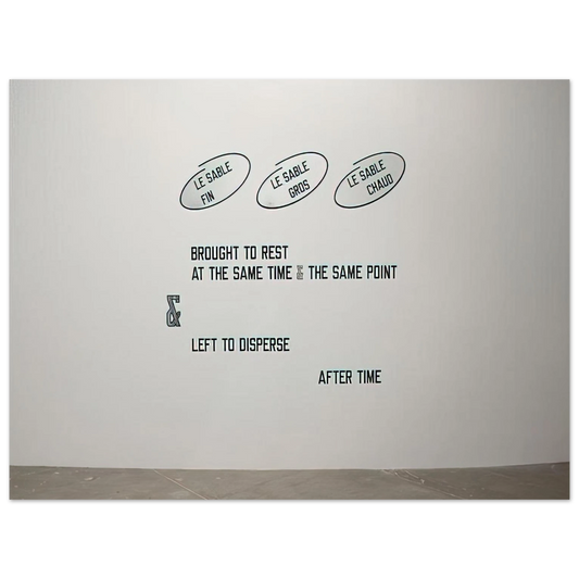 Lawrence Weiner - Le sable fin... - 2008 Fine Art Poster - Default Title
