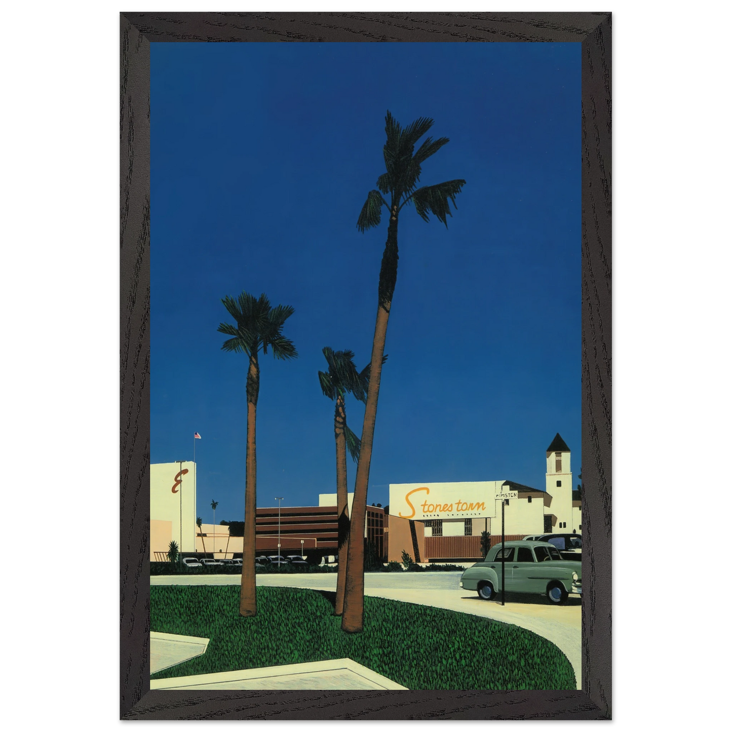 Hiroshi Nagai - In the beginning IV Mall Wall Art - 21x29.7 cm / 8x12" - Premium Wooden Framed Poster With Fine Art Paper - Wood frame