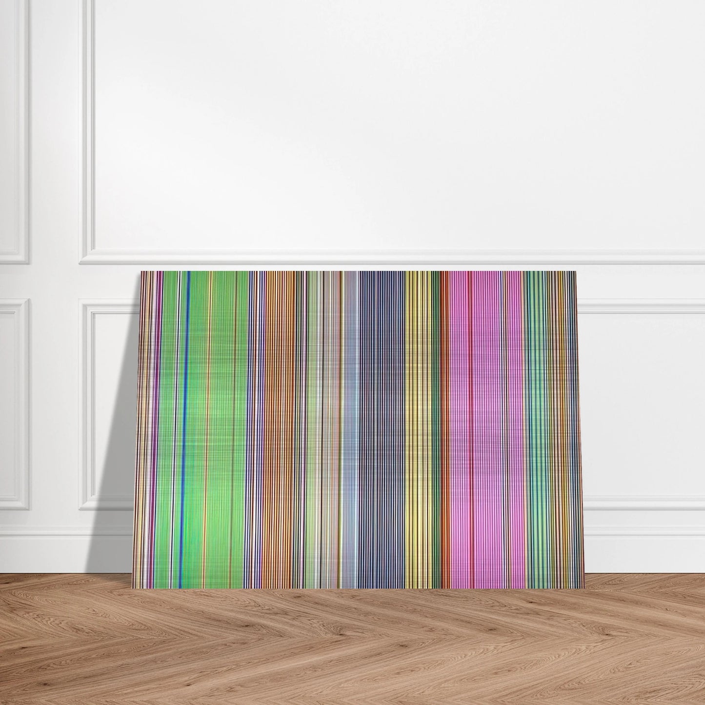 Raspberry Icicle - 1967 - Gene Davis Brushed Aluminum Print - 70x100 cm / 28x40 inches | Gene Davis Aluminum Print | Gene Davis Prints