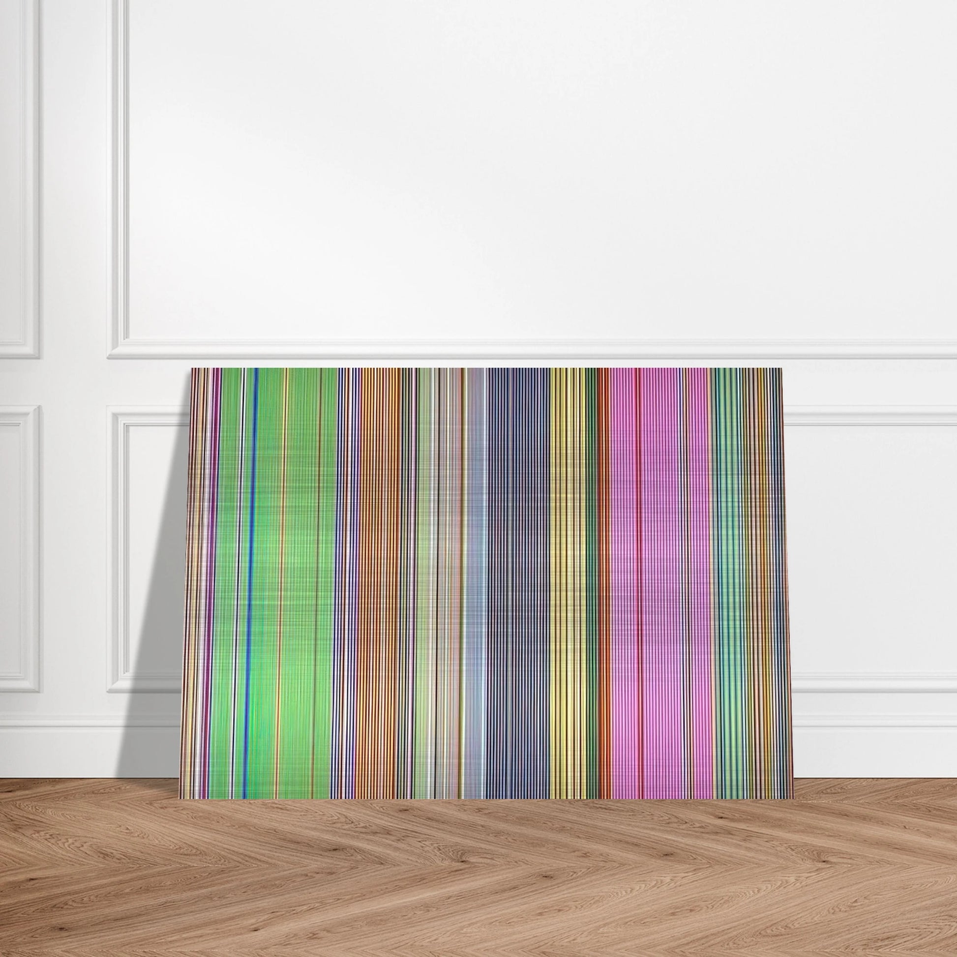 Raspberry Icicle - 1967 - Gene Davis Brushed Aluminum Print - 70x100 cm / 28x40 inches | Gene Davis Aluminum Print | Gene Davis Prints