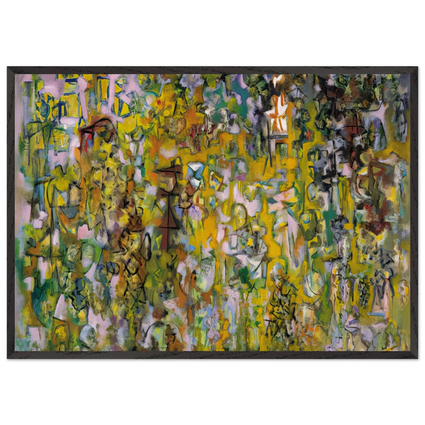 Number 6 - 1946 - Ad Reinhardt Framed Art Print – Black Wooden Frame - Default Title - -Framed Art Print