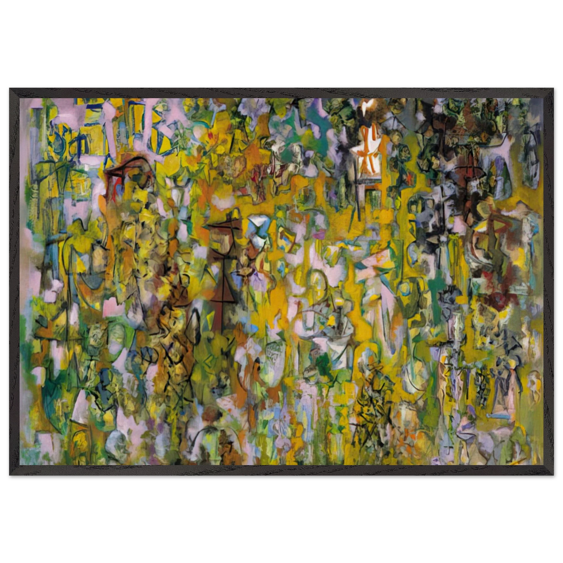 Number 6 - 1946 - Ad Reinhardt Framed Art Print – Black Wooden Frame - Default Title - -Framed Art Print