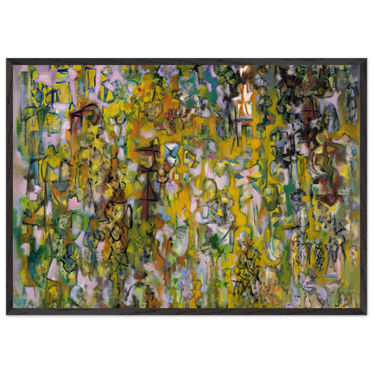 Number 6 - 1946 - Ad Reinhardt Framed Art Print – Black Wooden Frame - Default Title - -Framed Art Print