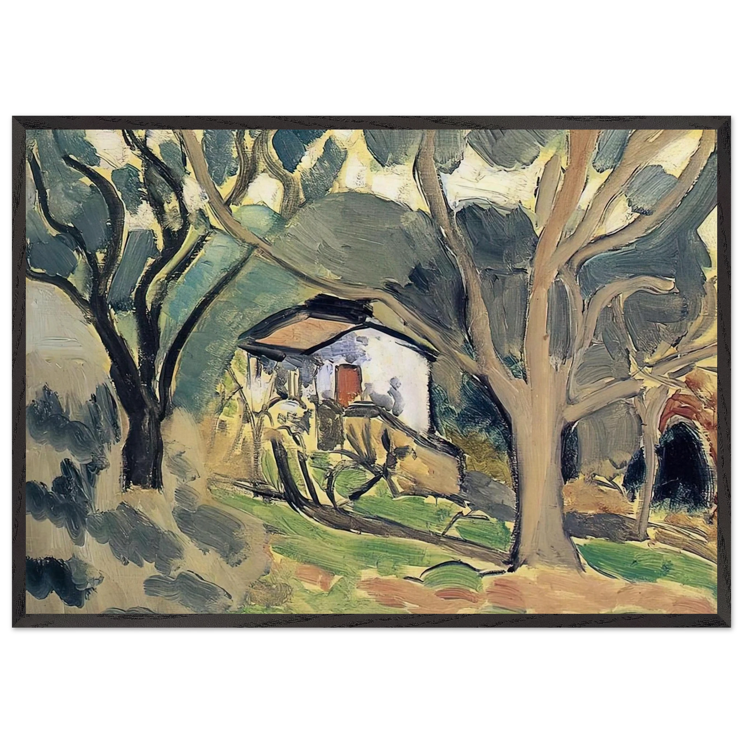 LANDSCAPE N1 - Henri Matisse Framed Art Print – Black Wooden Frame - Default Title - -Framed Art Print