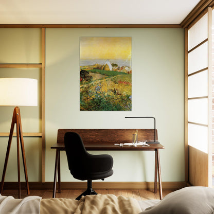 Villers-le-Bel aka The Enchanted Hour - Childe Hassam Brushed Aluminum Print - 70x100 cm / 28x40 inches | Childe Hassam Aluminum Print | Childe Hassam Prints