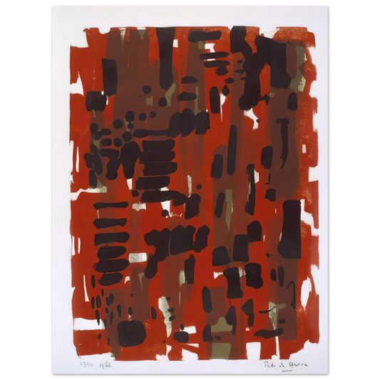 Patrick Heron - Red Garden - 1956 Fine Art Poster - Default Title